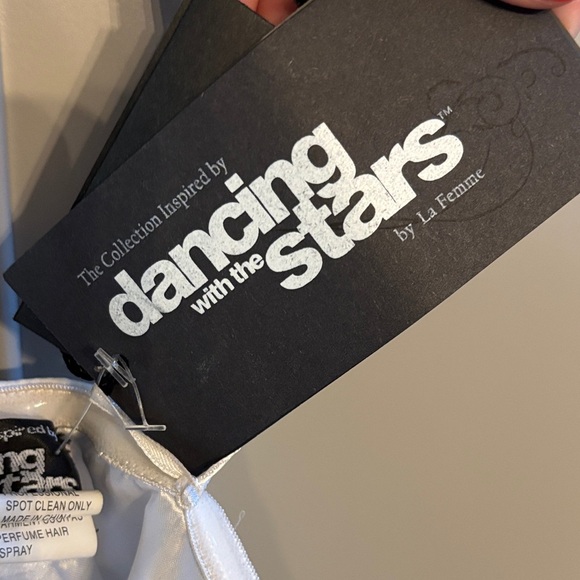 NWT La Femme Dancing with the Stars inspired 100% silk gorgeous dress! Sz 0 - Picture 5 of 11